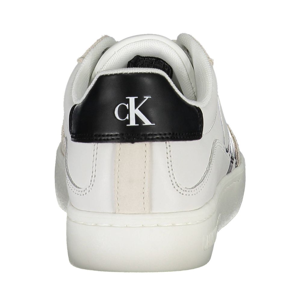 Calvin Klein White Polyester Sneaker - Beyzy Store - Calvin Klein