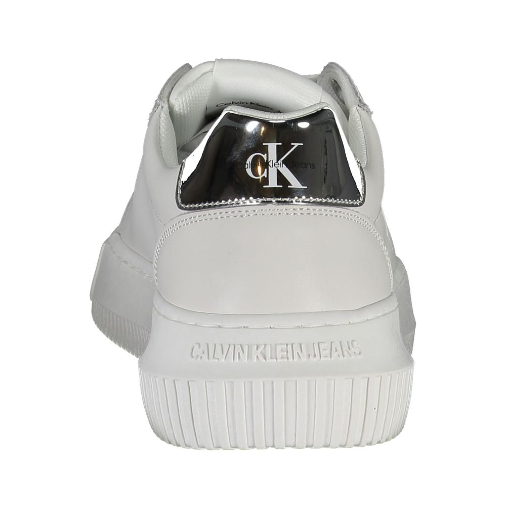 Calvin Klein White Polyester Sneaker - Beyzy Store - Calvin Klein
