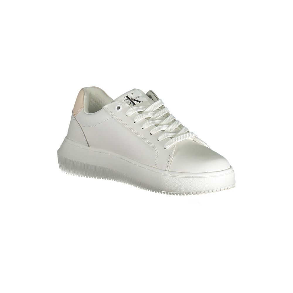 Calvin Klein White Polyester Women Sneaker - Beyzy Store - Calvin Klein