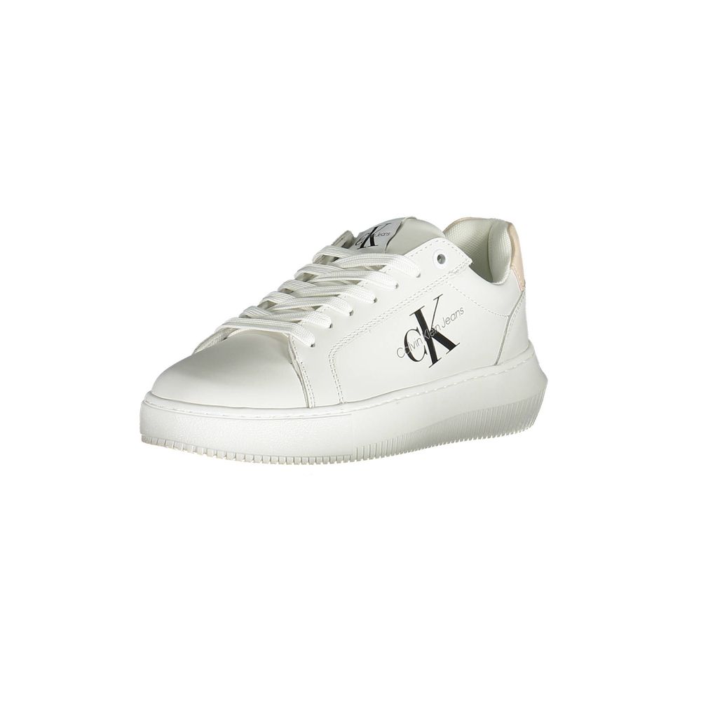 Calvin Klein White Polyester Women Sneaker - Beyzy Store - Calvin Klein