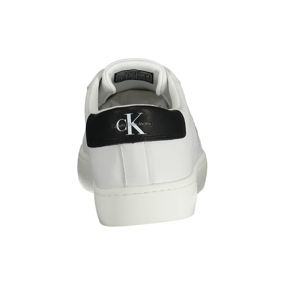 Calvin Klein White Recycled Polyester Men Sneaker - Beyzy Store - Calvin Klein