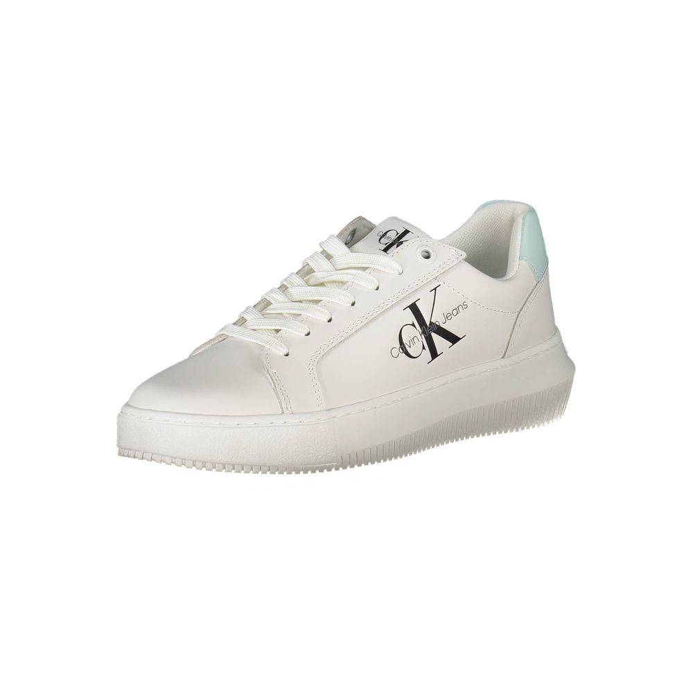 Calvin Klein White Recycled Polyester Women Sneaker - Beyzy Store - Calvin Klein