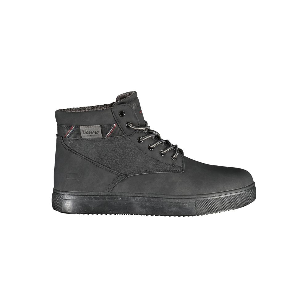 Carrera Chic Black Lace - up Boots with Contrast Details - Beyzy Store - Carrera