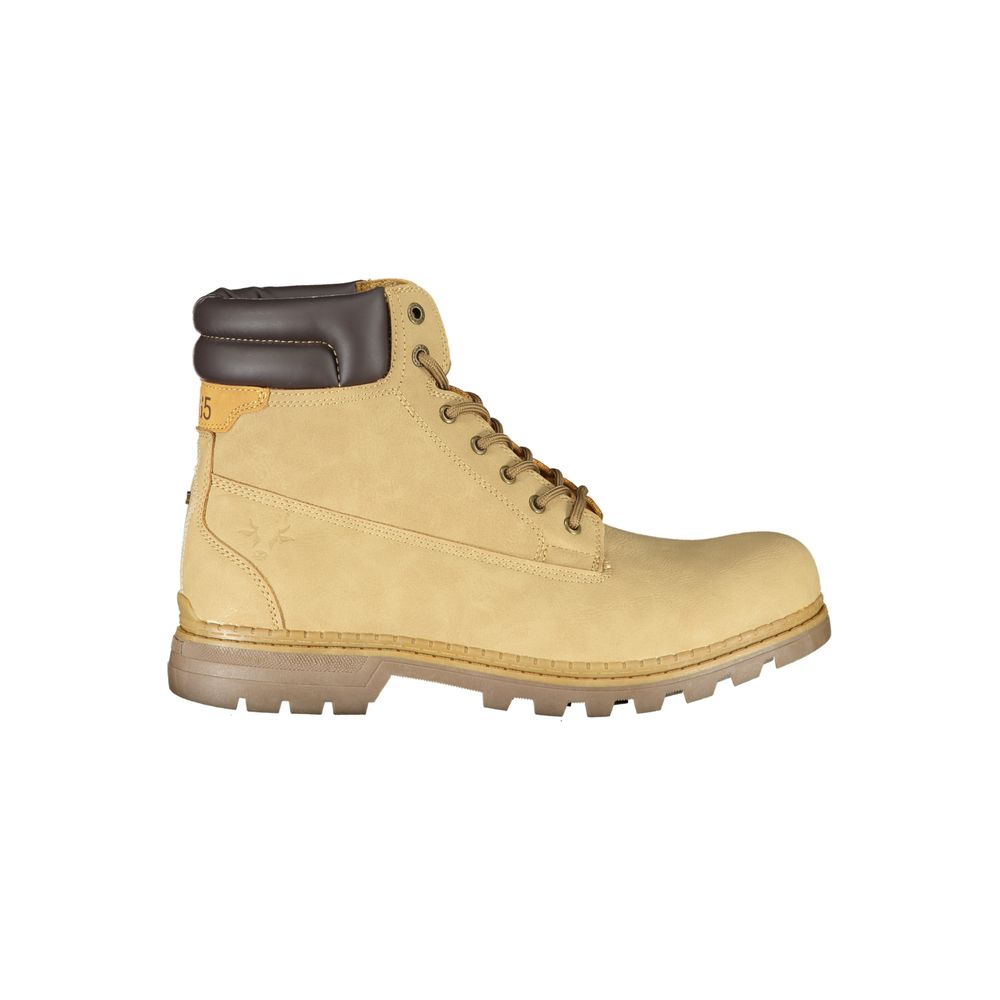 Carrera Dapper Beige Lace - Up Boots with Contrast Detailing - Beyzy Store - Carrera