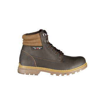 Carrera Elegant Brown Lace - Up Boots with Contrast Details - Beyzy Store - Carrera
