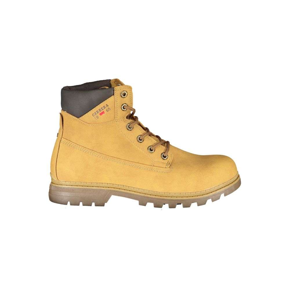 Carrera Vibrant Yellow Lace - Up Boots with Logo Detail - Beyzy Store - Carrera