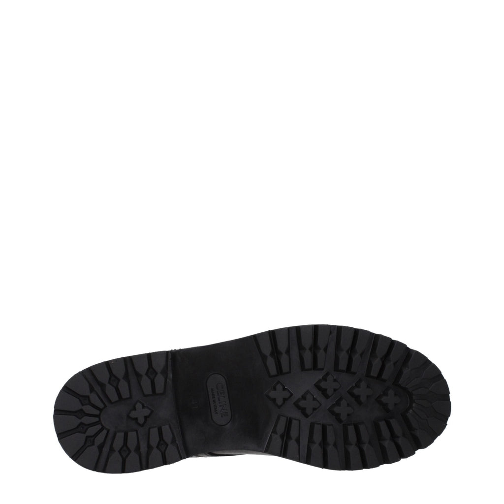 Celine Black Leather Ankle Boots - Beyzy Store - Celine