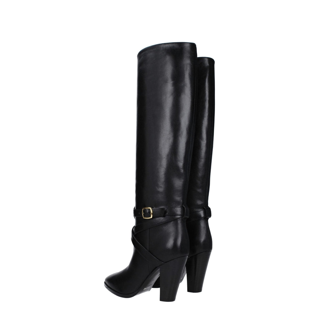 Celine Black Leather Boot - Beyzy Store - Celine