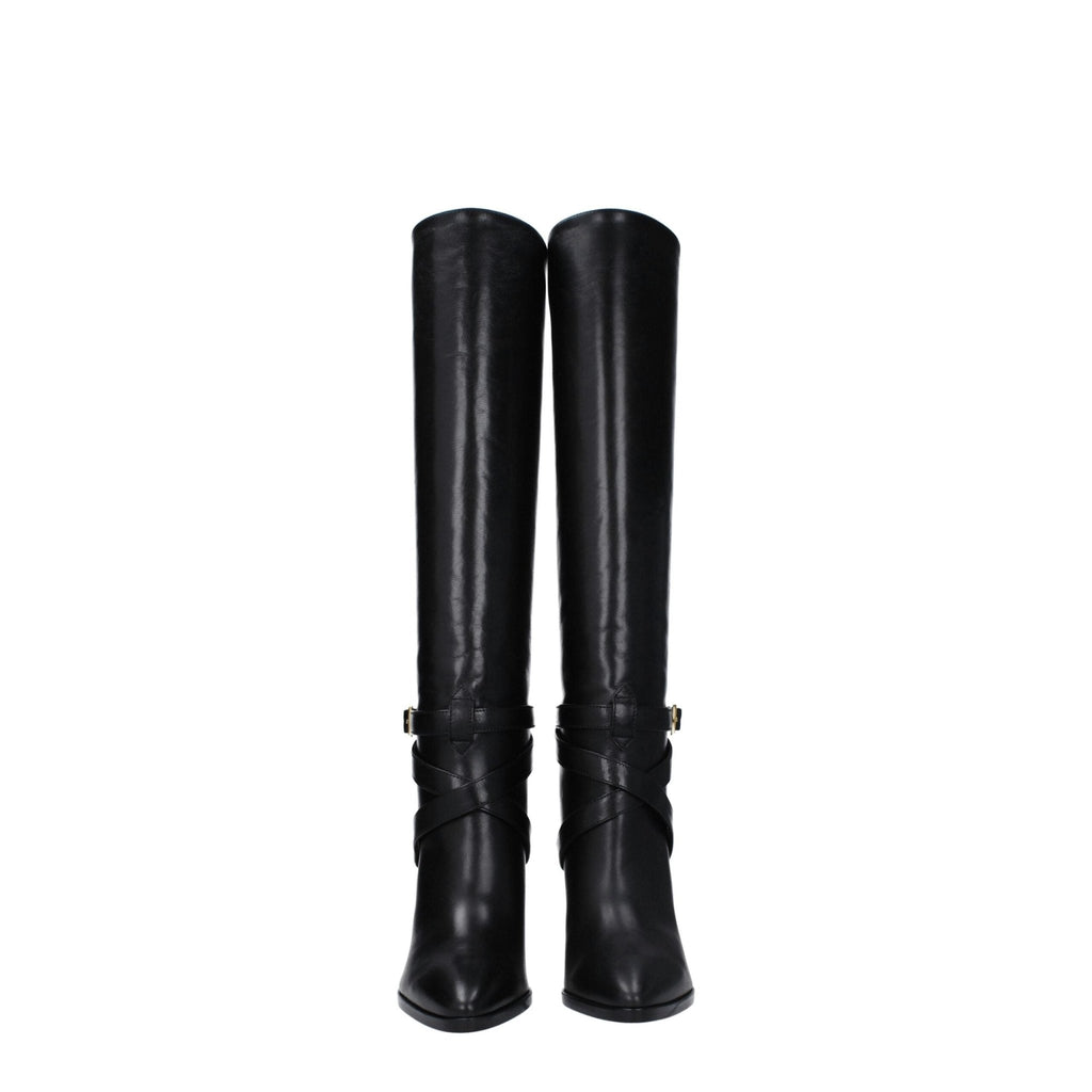 Celine Black Leather Boot - Beyzy Store - Celine