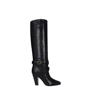 Celine Black Leather Boot - Beyzy Store - Celine