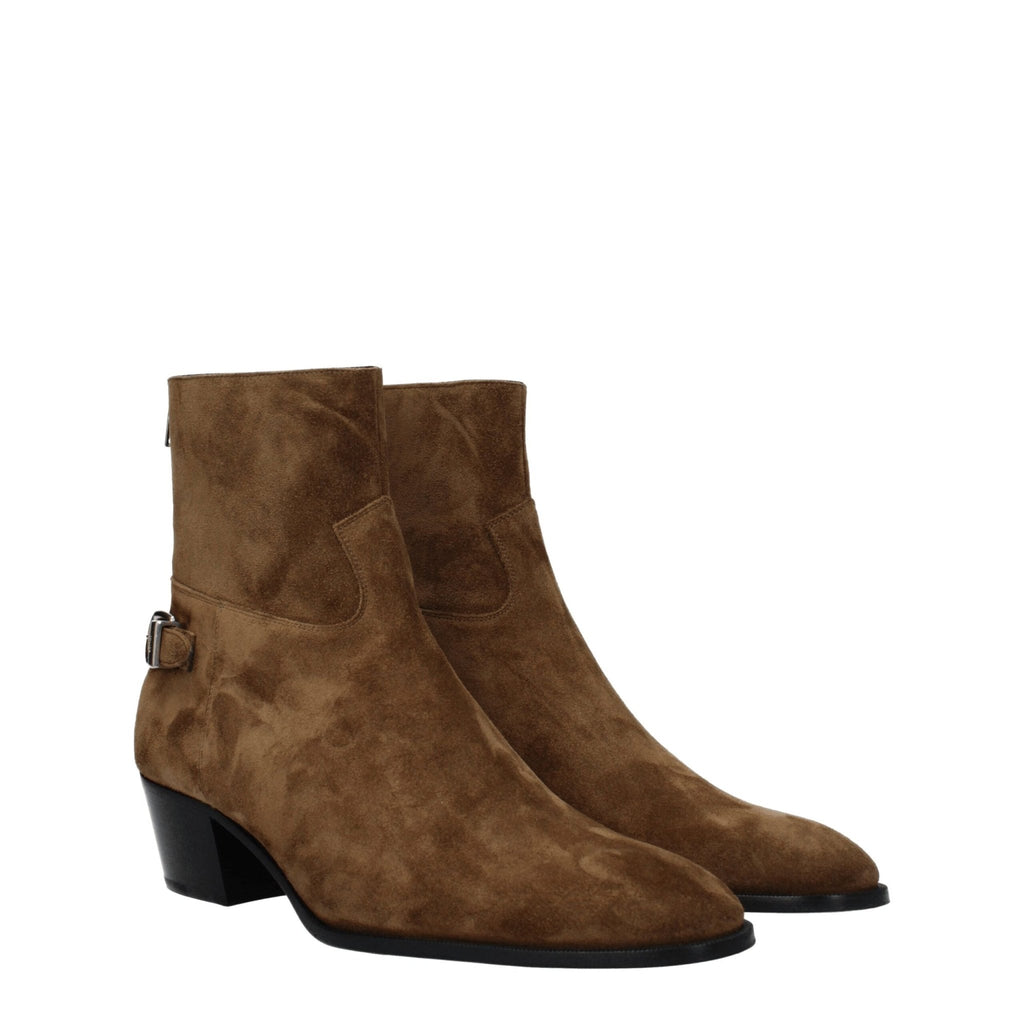 Celine Brown Leather Ankle - Beyzy Store - Celine