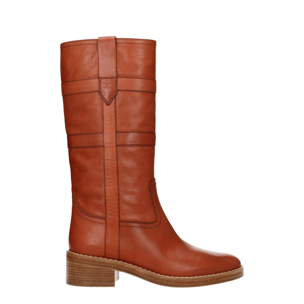 Celine Brown Leather Boot - Beyzy Store - Celine