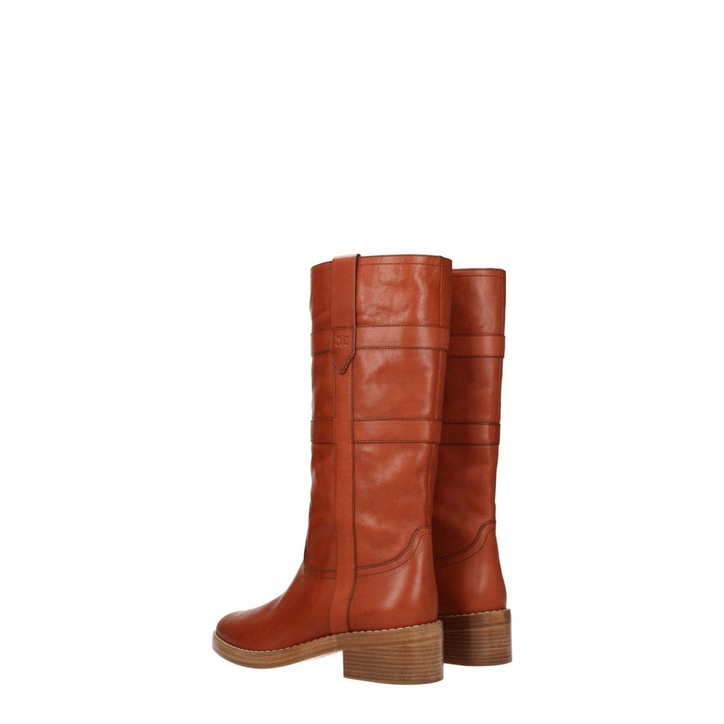 Celine Brown Leather Boot - Beyzy Store - Celine