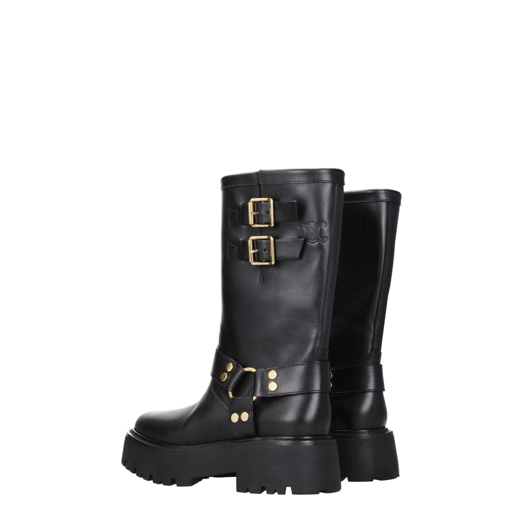 Celine Gold Leather Ankle - Beyzy Store - Celine