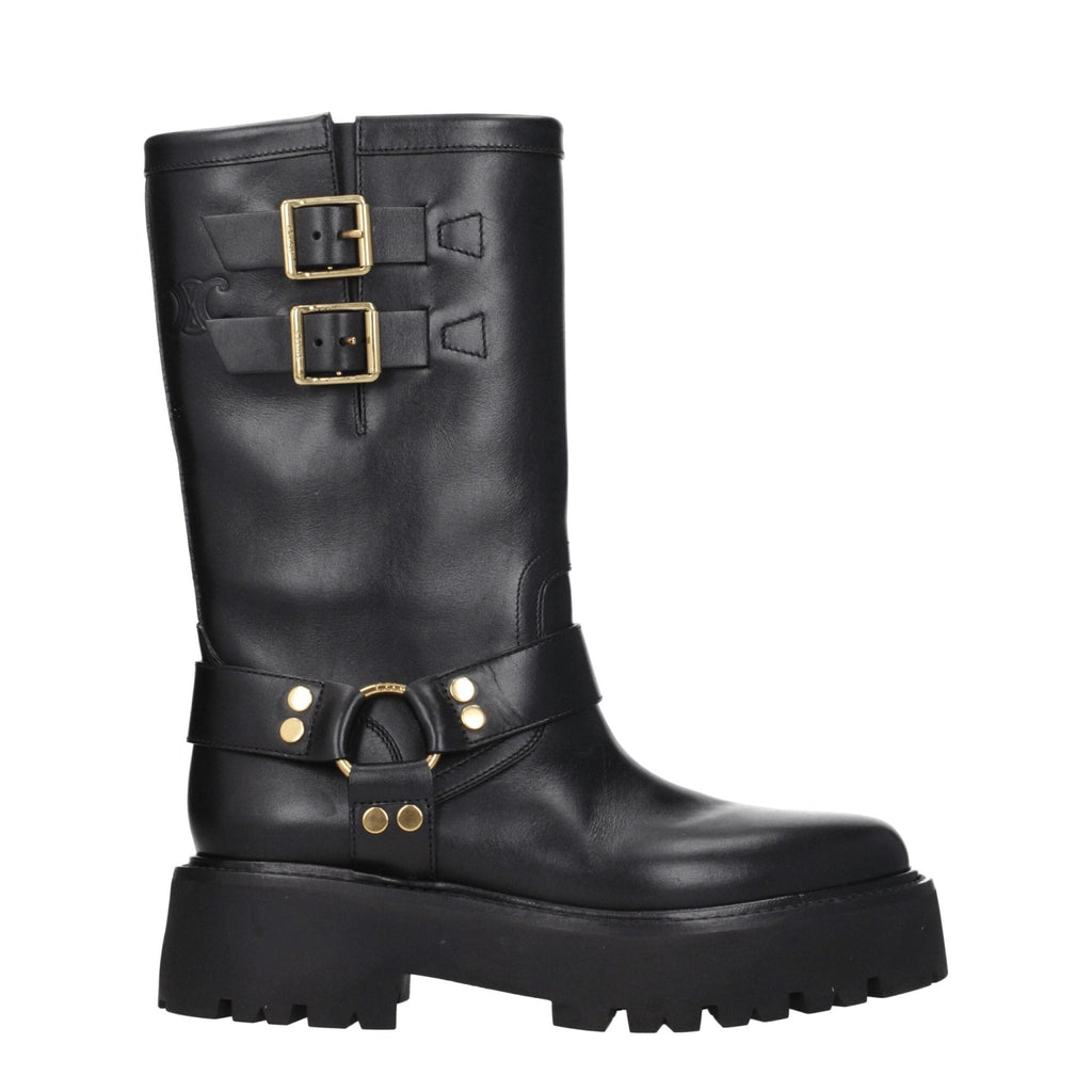 Celine Gold Leather Ankle - Beyzy Store - Celine