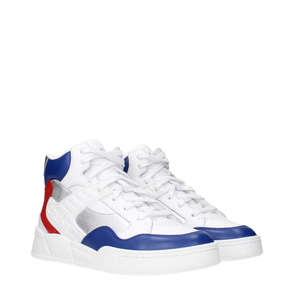 Celine White Leather Sneakers - Beyzy Store - Celine