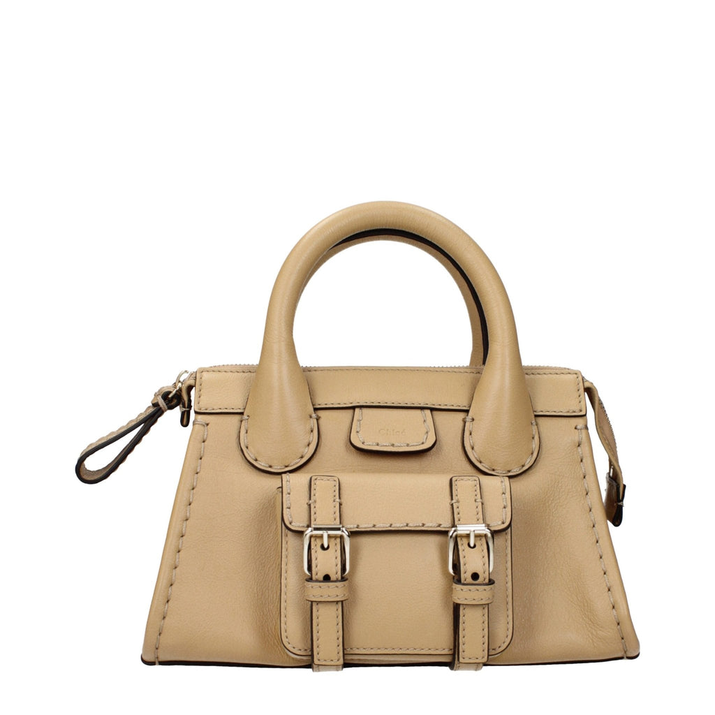 Chloé Beige Leather Handbags - Beyzy Store - Chloé