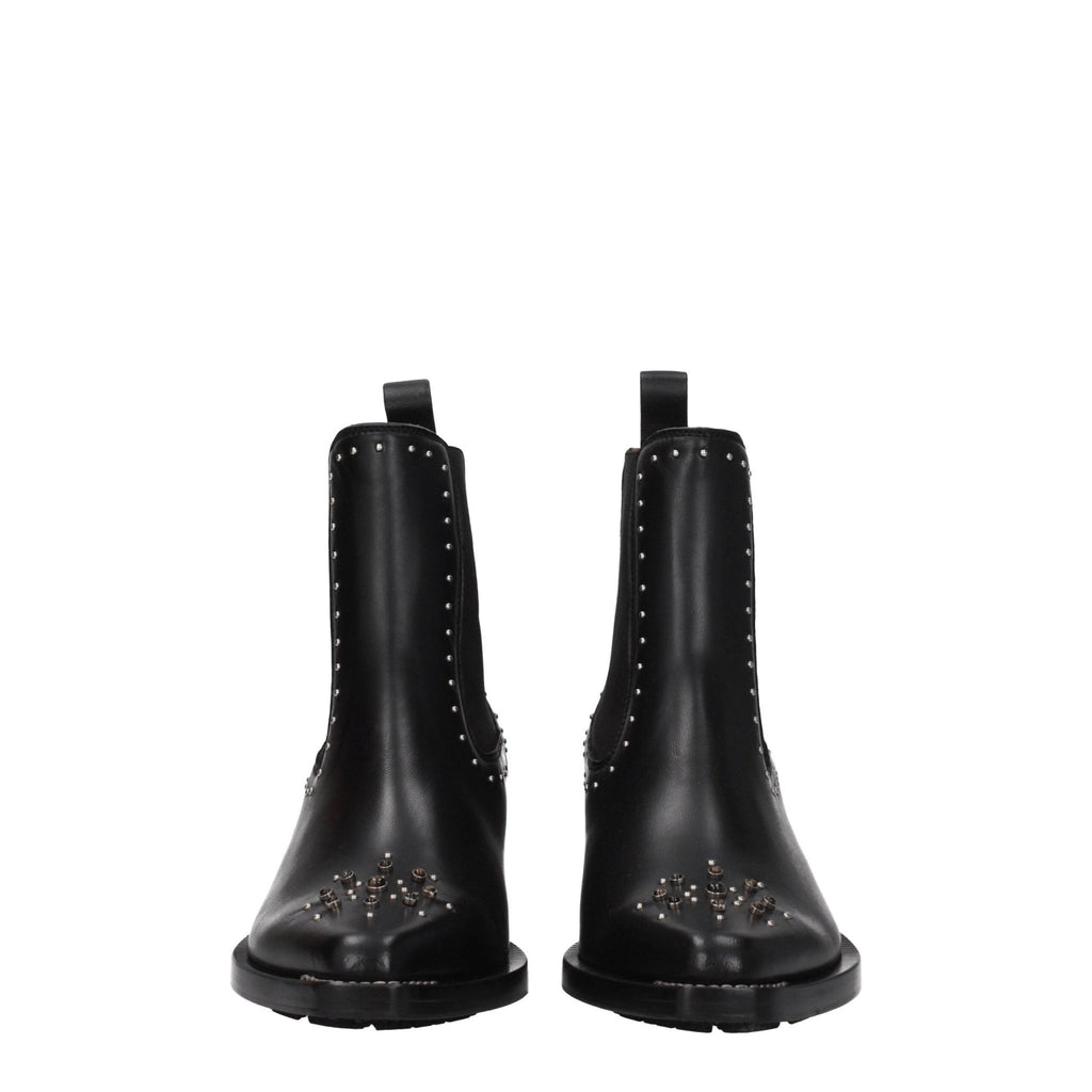 Chloé Black Leather Ankle - Beyzy Store - Chloé