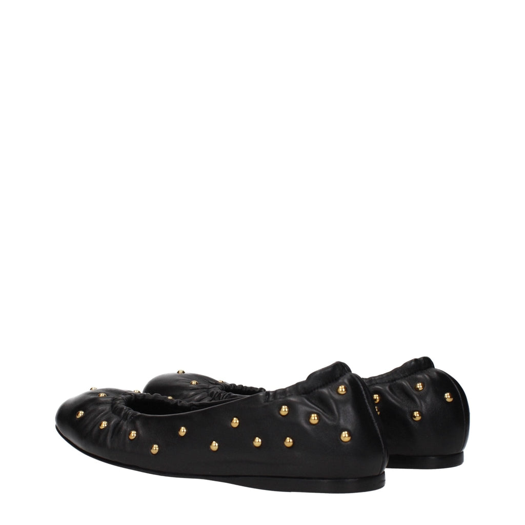 Chloé Black Leather Ballet Flats - Beyzy Store - Chloé