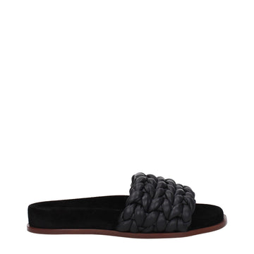 Chloé Black Leather Slipper - Beyzy Store - Chloé