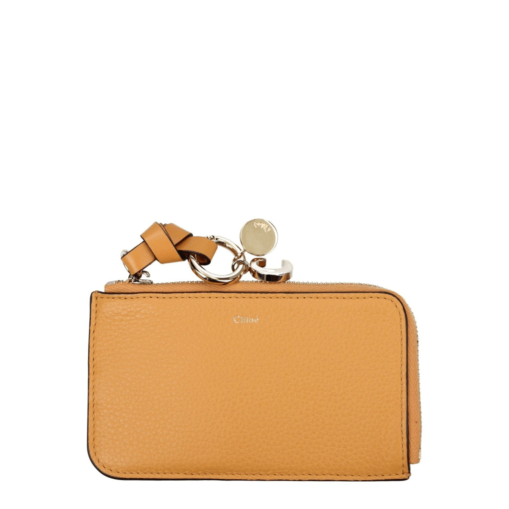 Chloé Orange Leather Wallet - Beyzy Store - Chloé