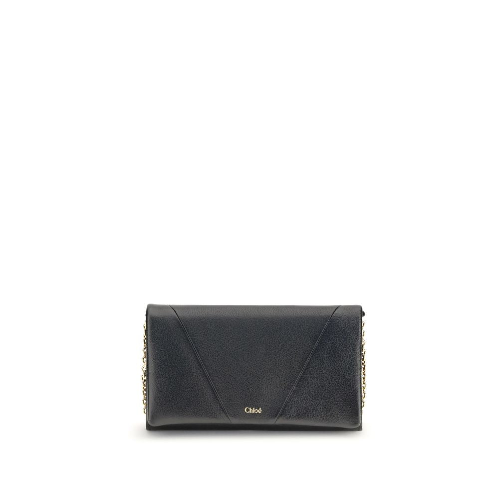 Chloé Spin Wallet with Flap and Chain - Beyzy Store - Chloé