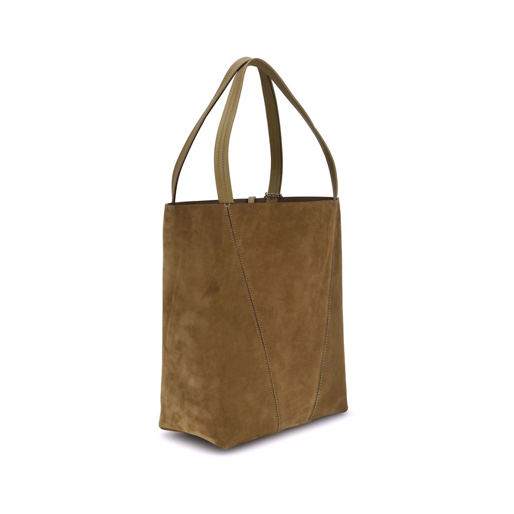 Chloé Suede Spin Tote Bag - Beyzy Store - Chloé