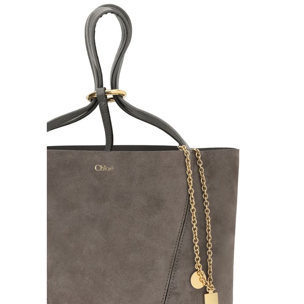 Chloé Suede Spin Tote Bag - Beyzy Store - Chloé