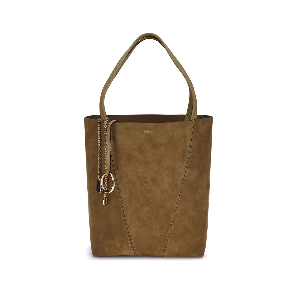 Chloé Suede Spin Tote Bag - Beyzy Store - Chloé