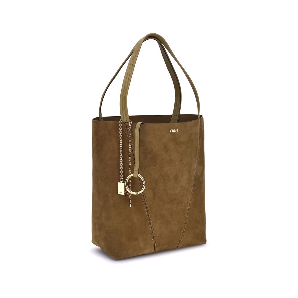 Chloé Suede Spin Tote Bag - Beyzy Store - Chloé