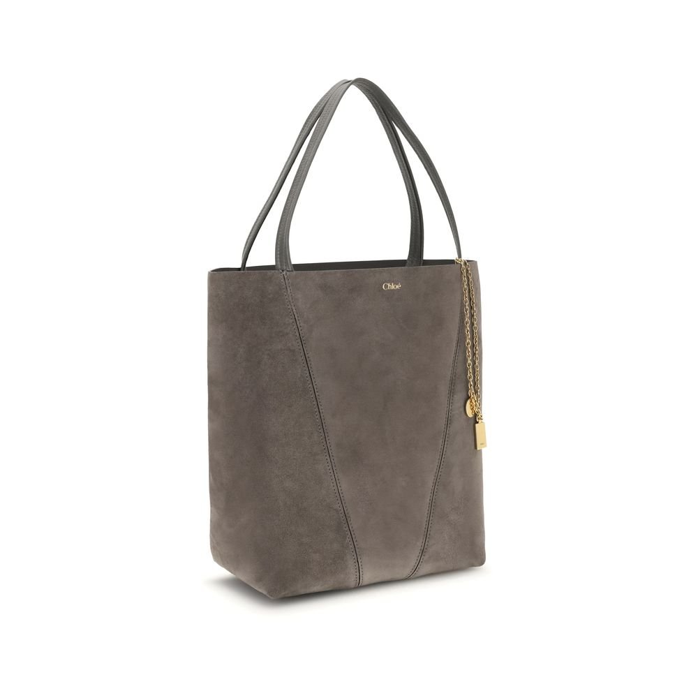 Chloé Suede Spin Tote Bag - Beyzy Store - Chloé