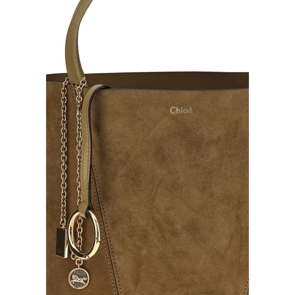 Chloé Suede Spin Tote Bag - Beyzy Store - Chloé