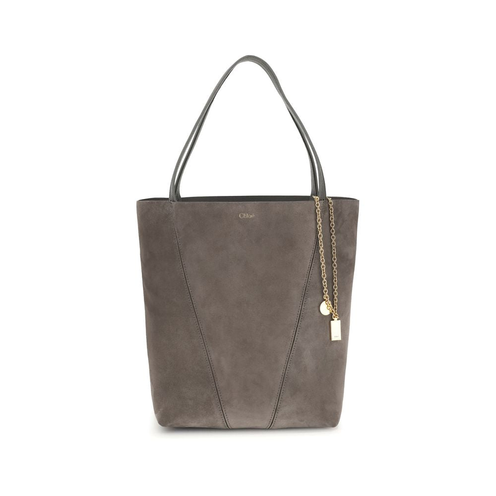 Chloé Suede Spin Tote Bag - Beyzy Store - Chloé