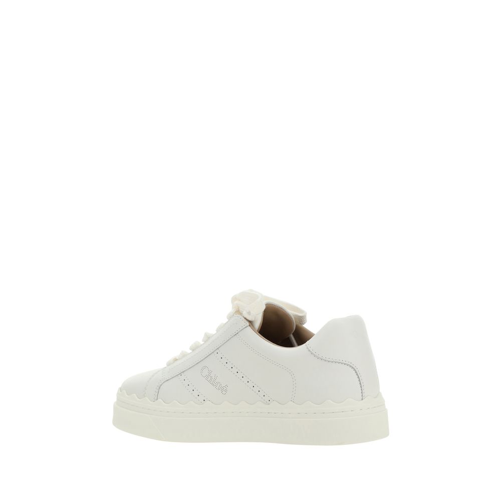 Chloé White Leather Sneakers - Beyzy Store - Chloé