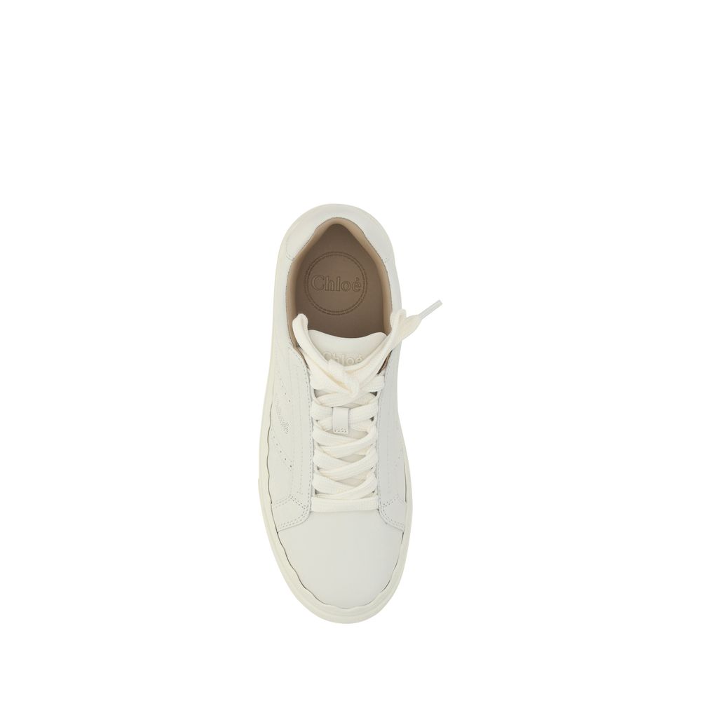 Chloé White Leather Sneakers - Beyzy Store - Chloé