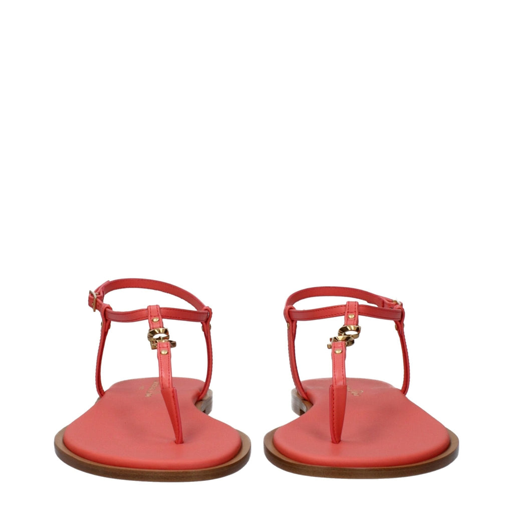 Christian Dior Pink Leather Flip - Flop Sandal - Beyzy Store - Christian Dior