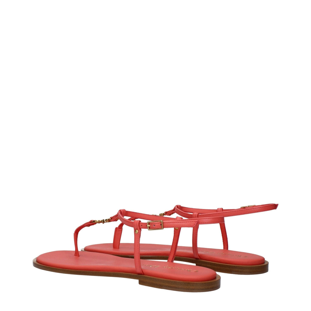 Christian Dior Pink Leather Flip - Flop Sandal - Beyzy Store - Christian Dior