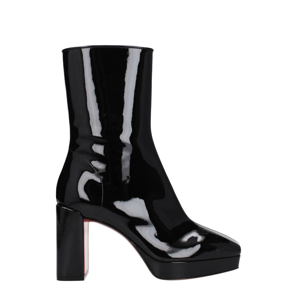 Christian Louboutin Black Leather Ankle - Beyzy Store - Christian Louboutin