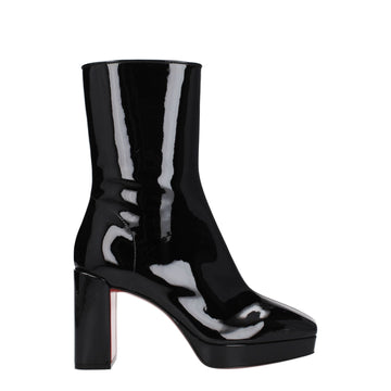 Christian Louboutin Black Leather Ankle - Beyzy Store - Christian Louboutin