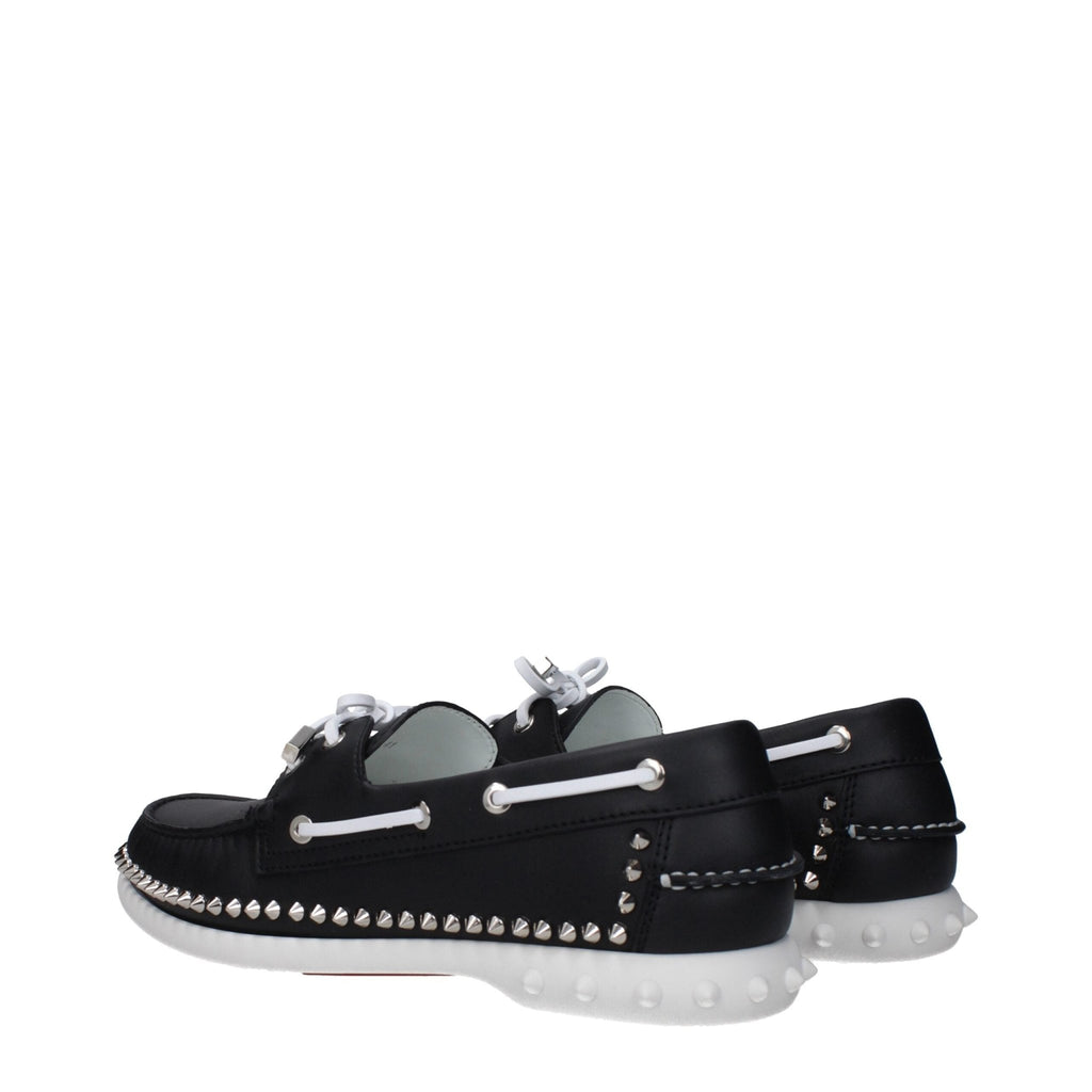 Christian Louboutin Black Leather Loafer - Beyzy Store - Christian Louboutin