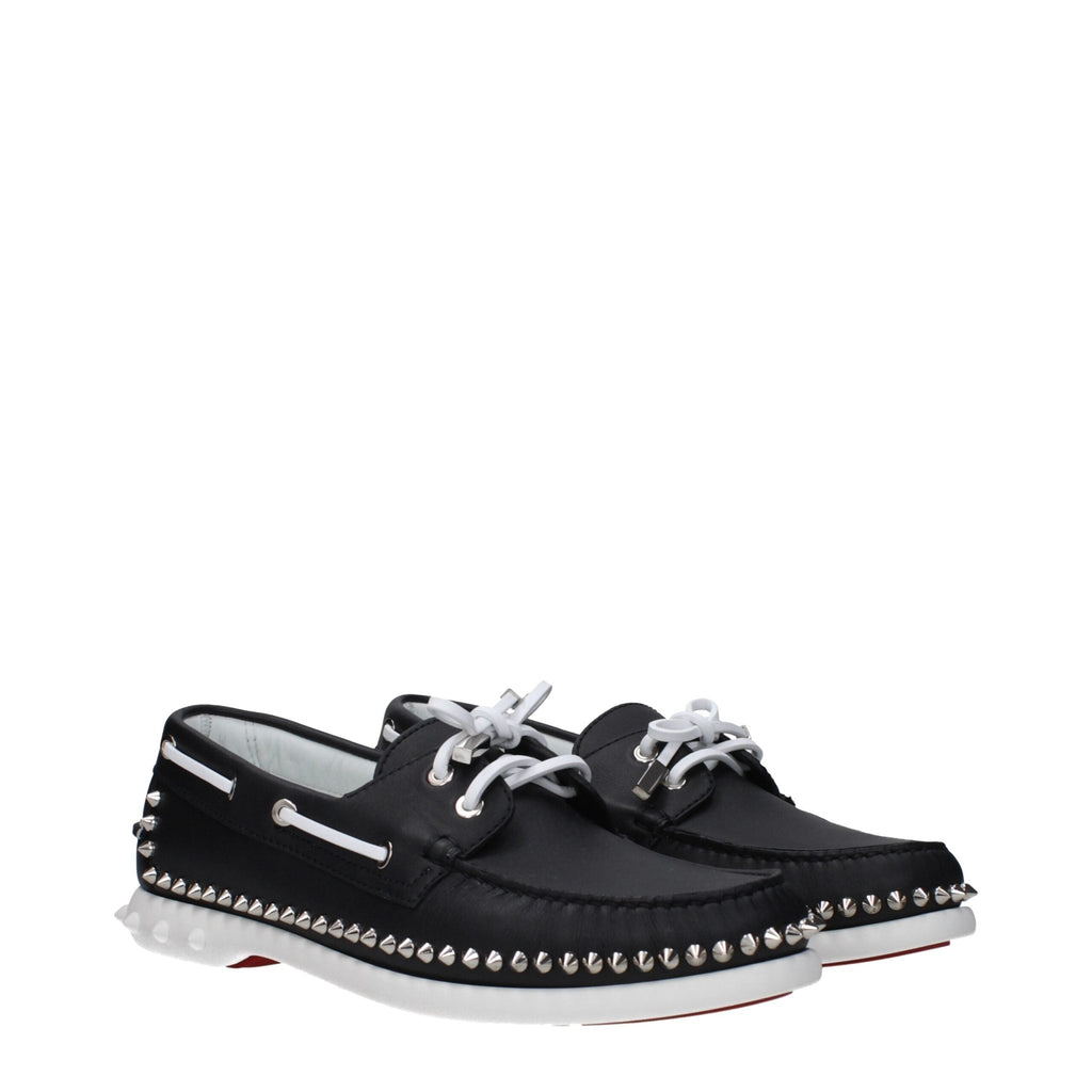 Christian Louboutin Black Leather Loafer - Beyzy Store - Christian Louboutin