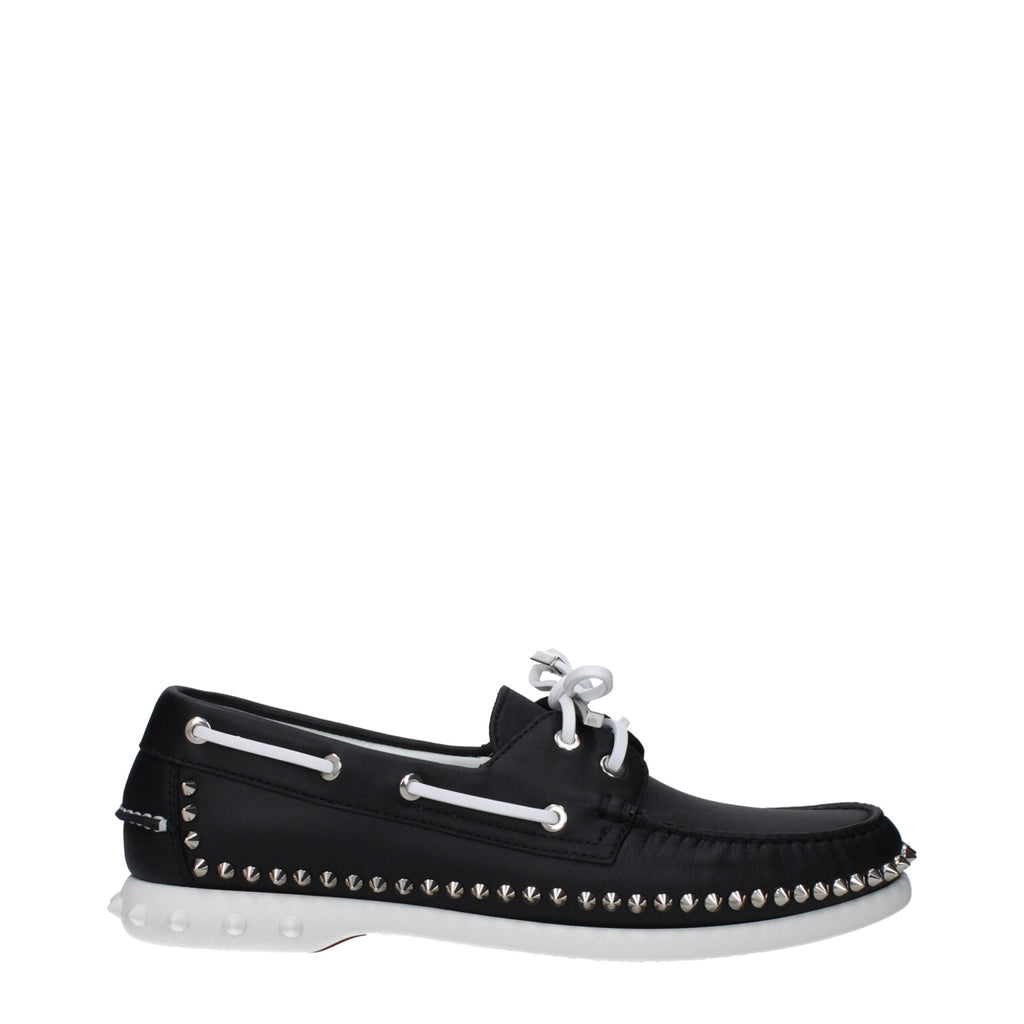 Christian Louboutin Black Leather Loafer - Beyzy Store - Christian Louboutin