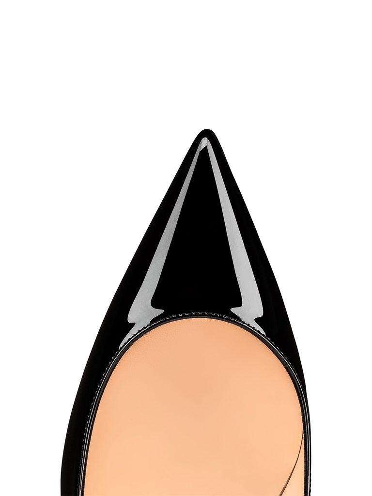 Christian Louboutin Black Patent Leather Kate Décolleté 100 - Beyzy Store - Christian Louboutin