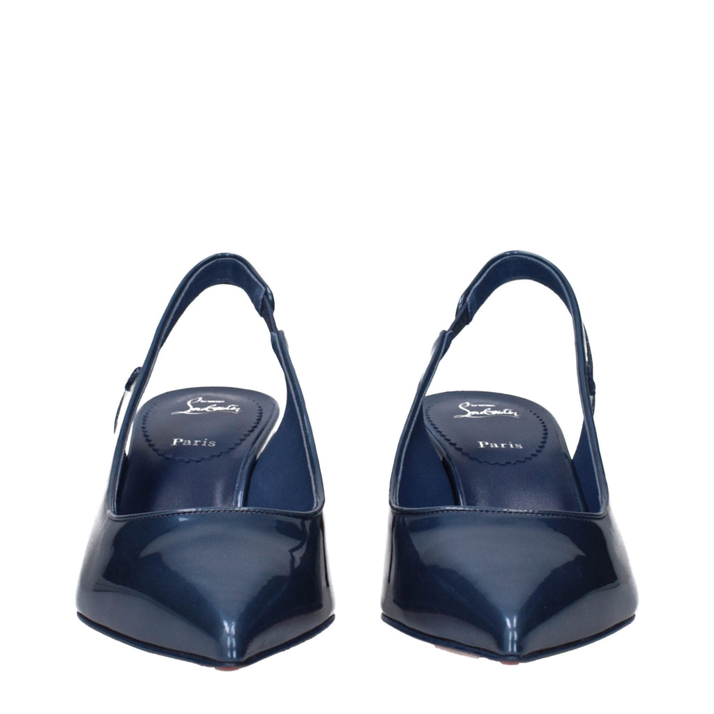 Christian Louboutin Blue Leather Sandal - Beyzy Store - Christian Louboutin