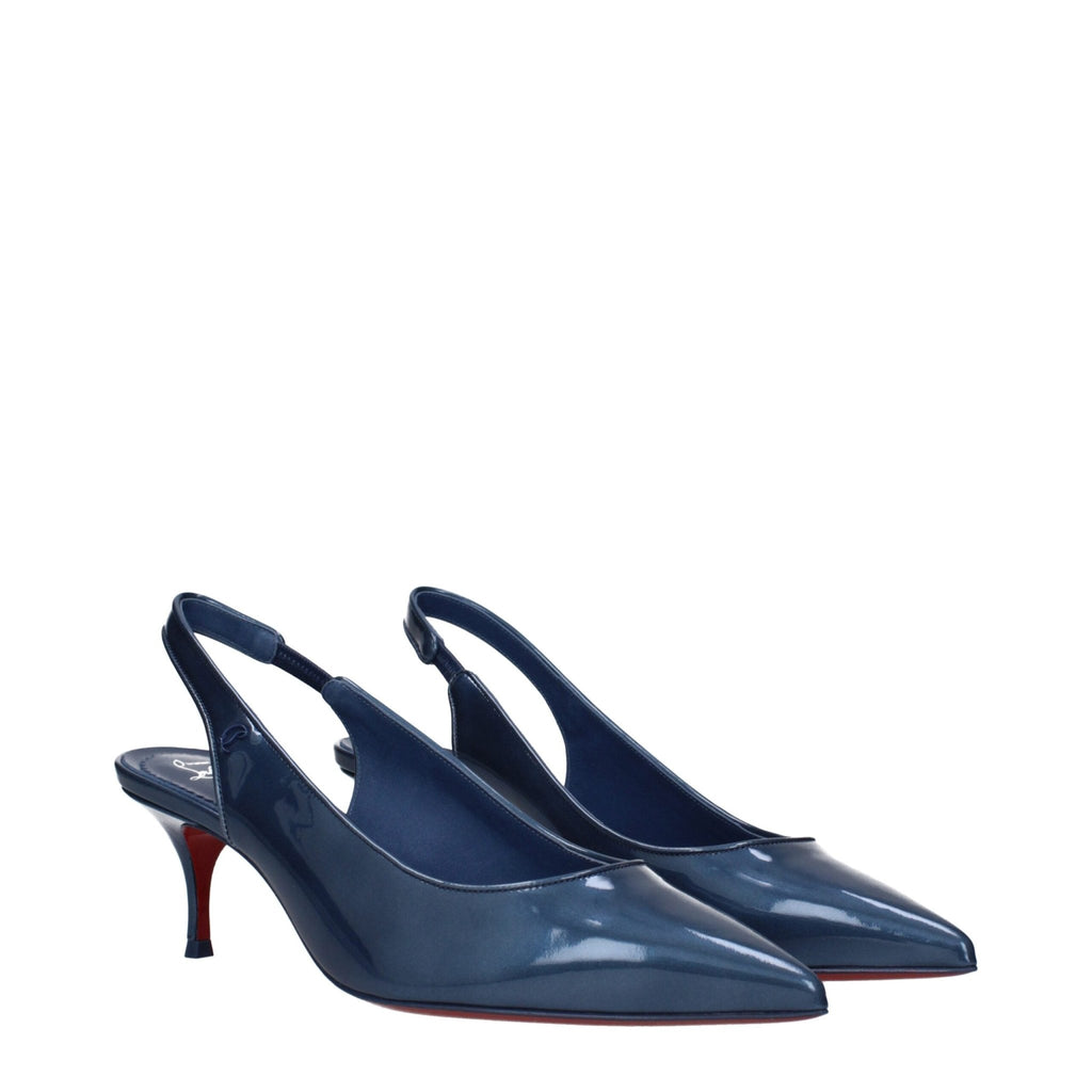 Christian Louboutin Blue Leather Sandal - Beyzy Store - Christian Louboutin