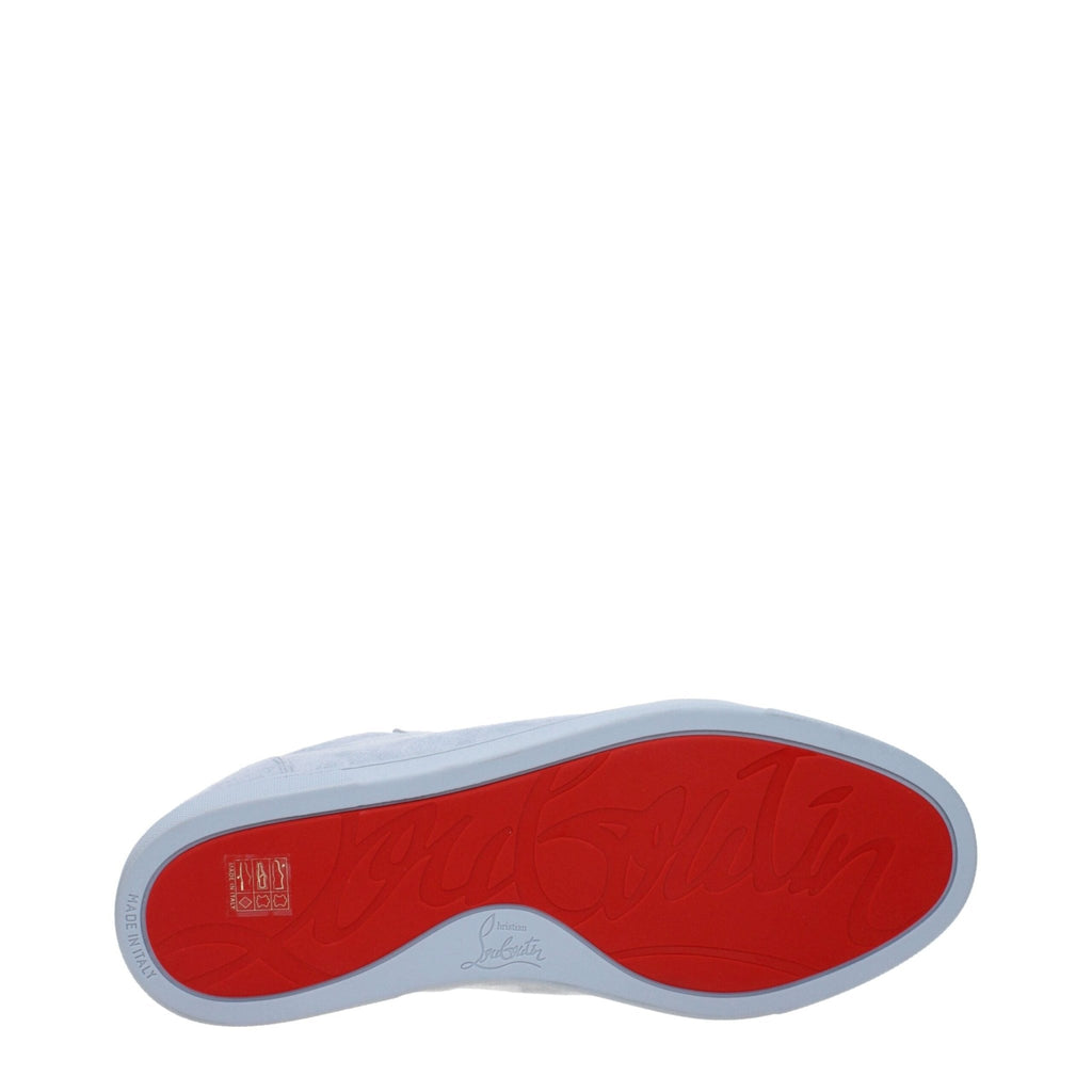 Christian Louboutin Blue Leather Slip - On Loafer - Beyzy Store - Christian Louboutin