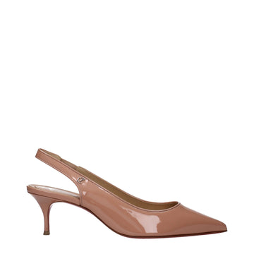 Christian Louboutin Pink Leather Sandal - Beyzy Store - Christian Louboutin
