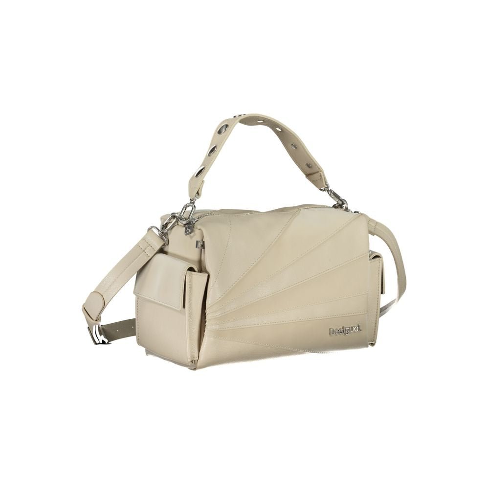 Desigual Beige Polyethylene Handbag - Beyzy Store - Desigual