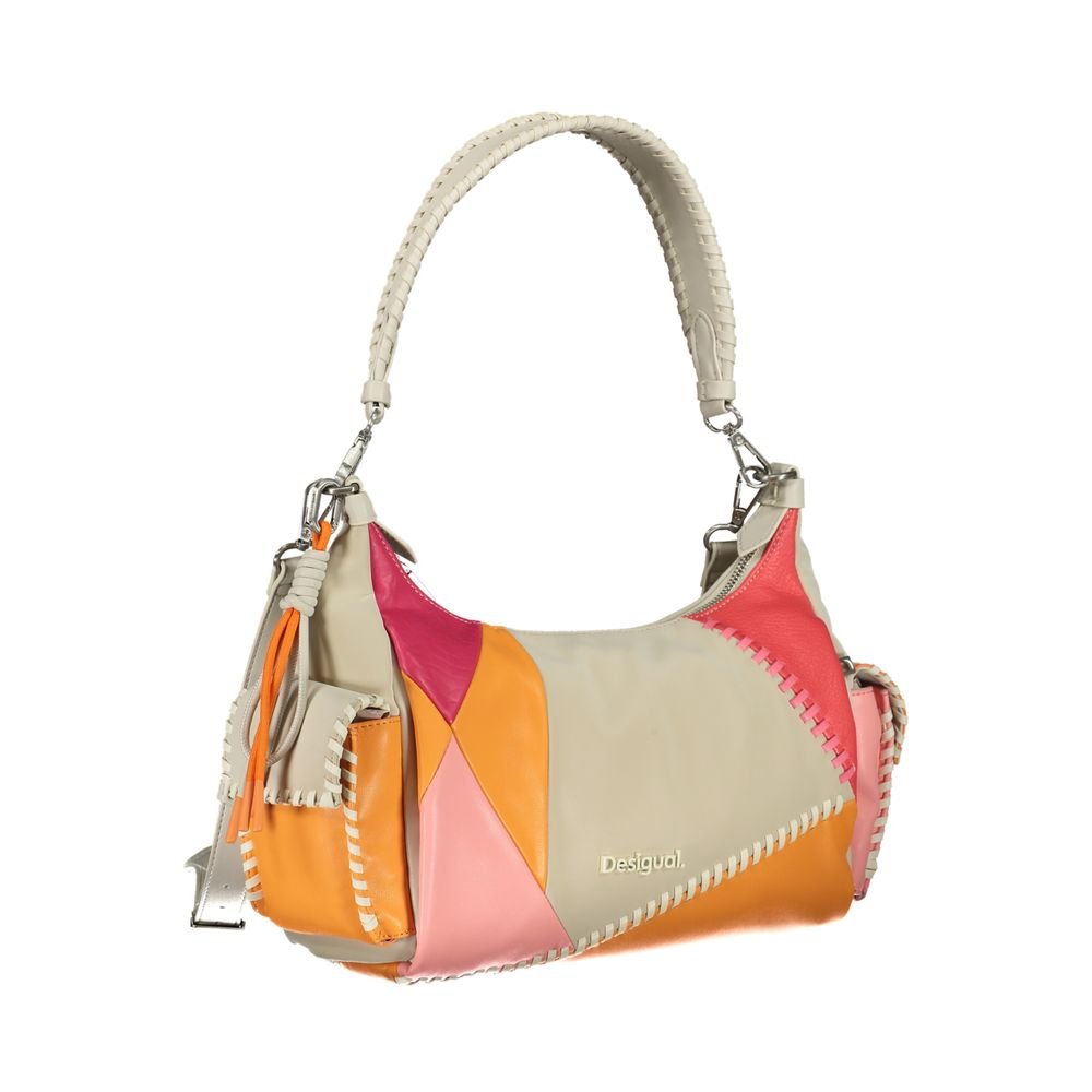 Desigual Beige Polyethylene Handbag - Beyzy Store - Desigual