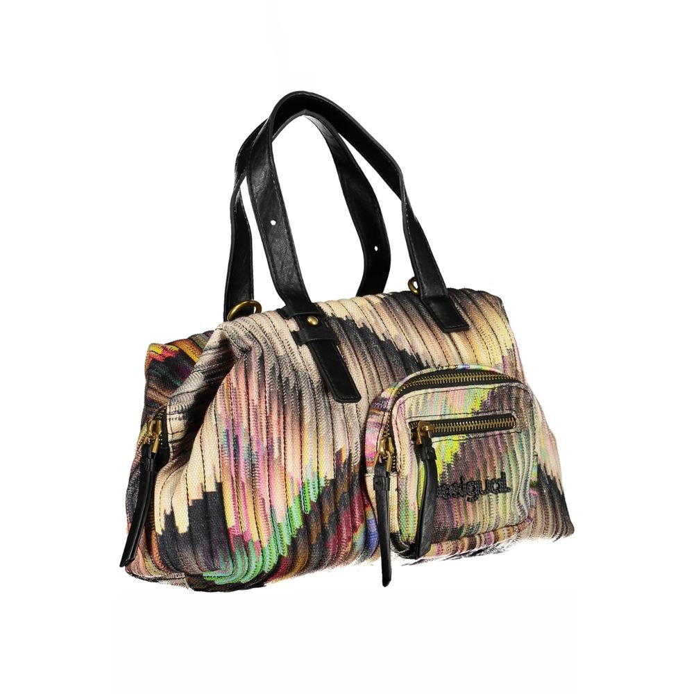 Desigual Black Polyester Handbag - Beyzy Store - Desigual